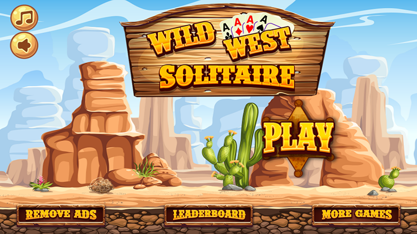 Wild West Tri Peaks Solitaire應用截圖第1張