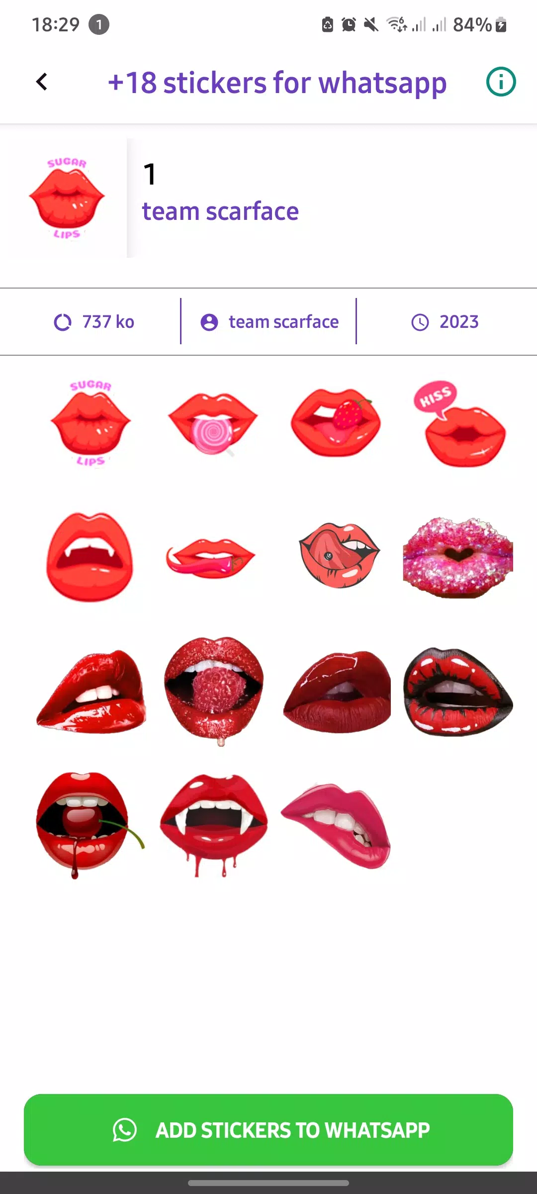 +18 Stickers For WhatsApp應用截圖第1張