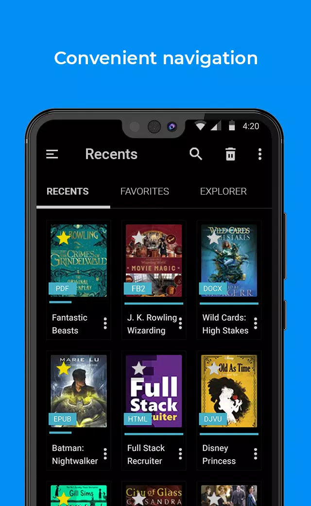 Schermata FullReader 1