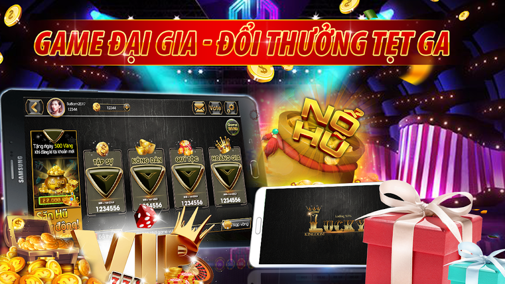 Slot - Vuong quoc lucky, Game Danh Bai Doi Thuong Captura de tela 3