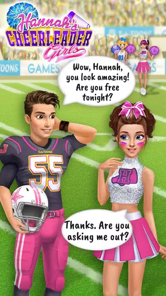 Hannah's Cheerleader Girls Zrzut ekranu 1