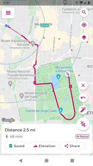 Schermata Just Draw It! - Route planner 2