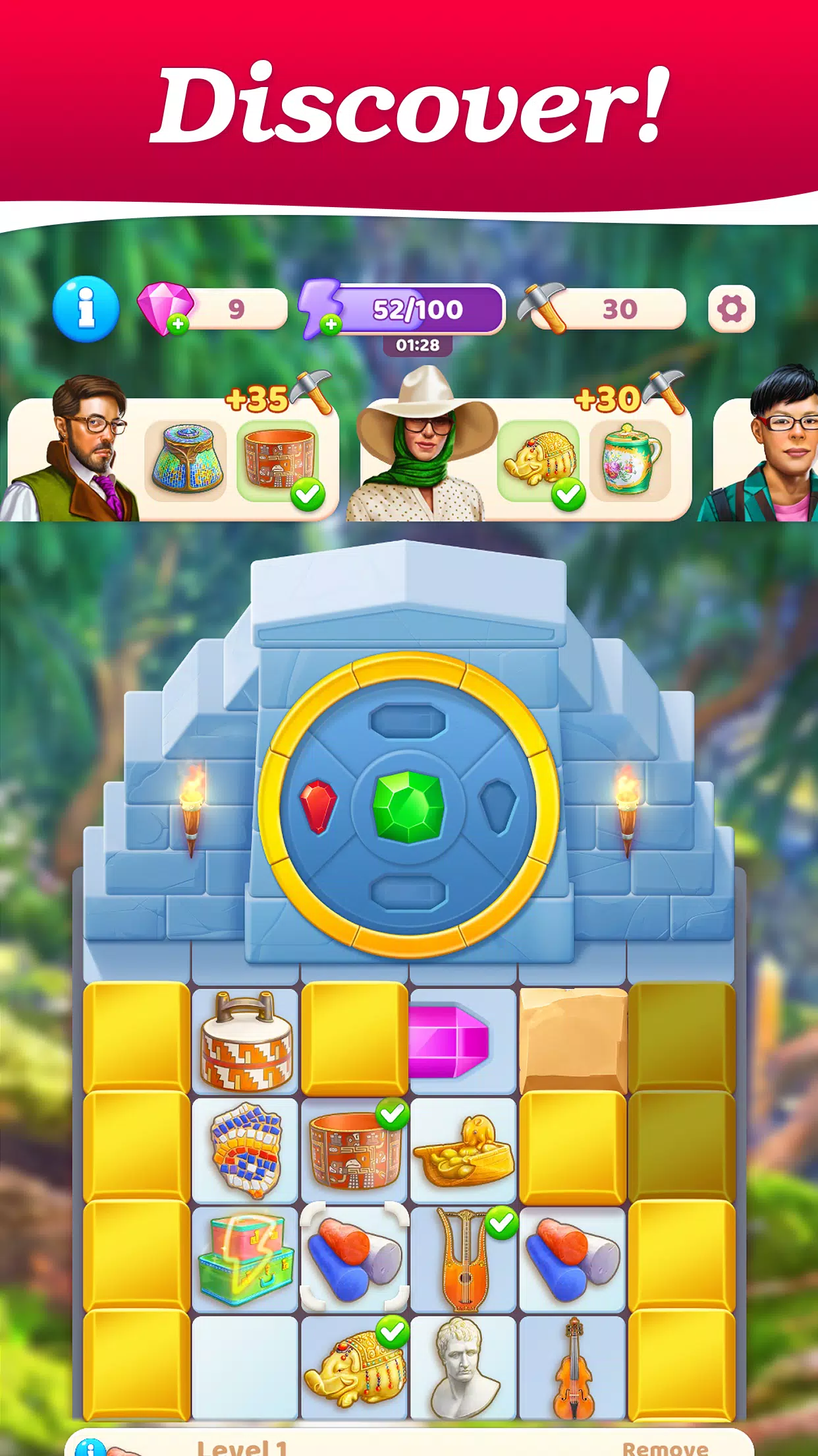 Merge Treasure Hunt－Match game ဖန်သားပြင်ဓာတ်ပုံ 2