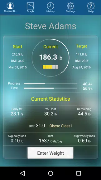 Schermata Monitor Your Weight 1