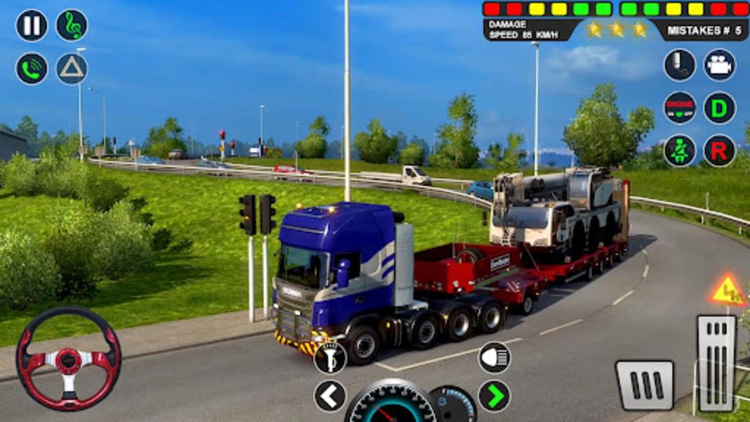 Europe Truck Simulator Driving Tangkapan skrin 3