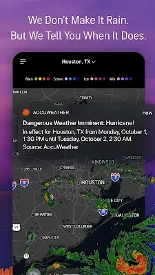 AccuWeather: Weather Radar ဖန်သားပြင်ဓာတ်ပုံ 3