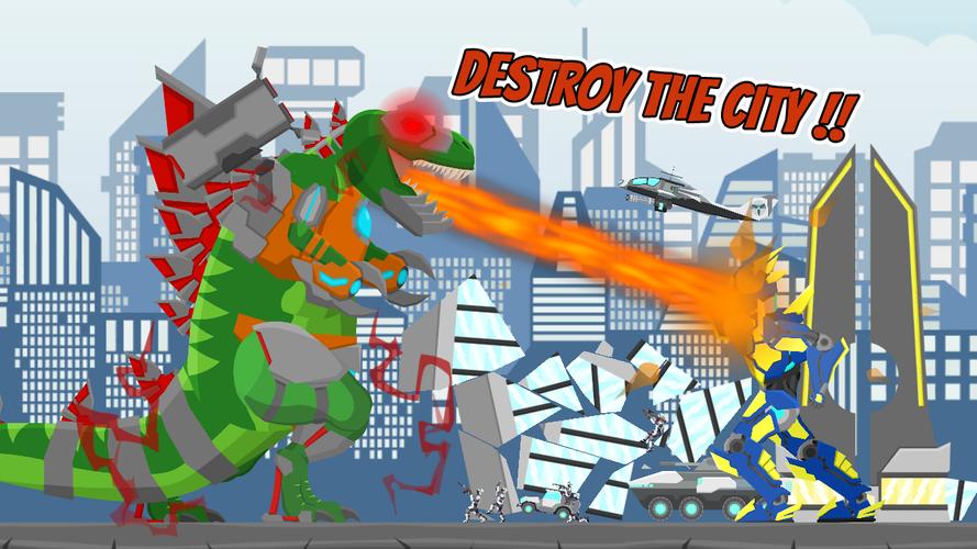 Cyborg Titan Rex: City Rampage Screenshot 2