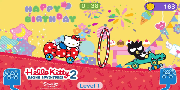 Hello Kitty games - car game ဖန်သားပြင်ဓာတ်ပုံ 3