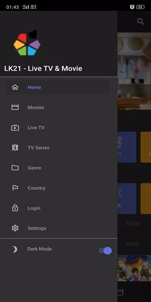 LK21 XXI - Live TV,  Movie  & Drama HD Sub Indo Screenshot 1