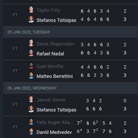 ATP live scores : Tennis live Screenshot 2