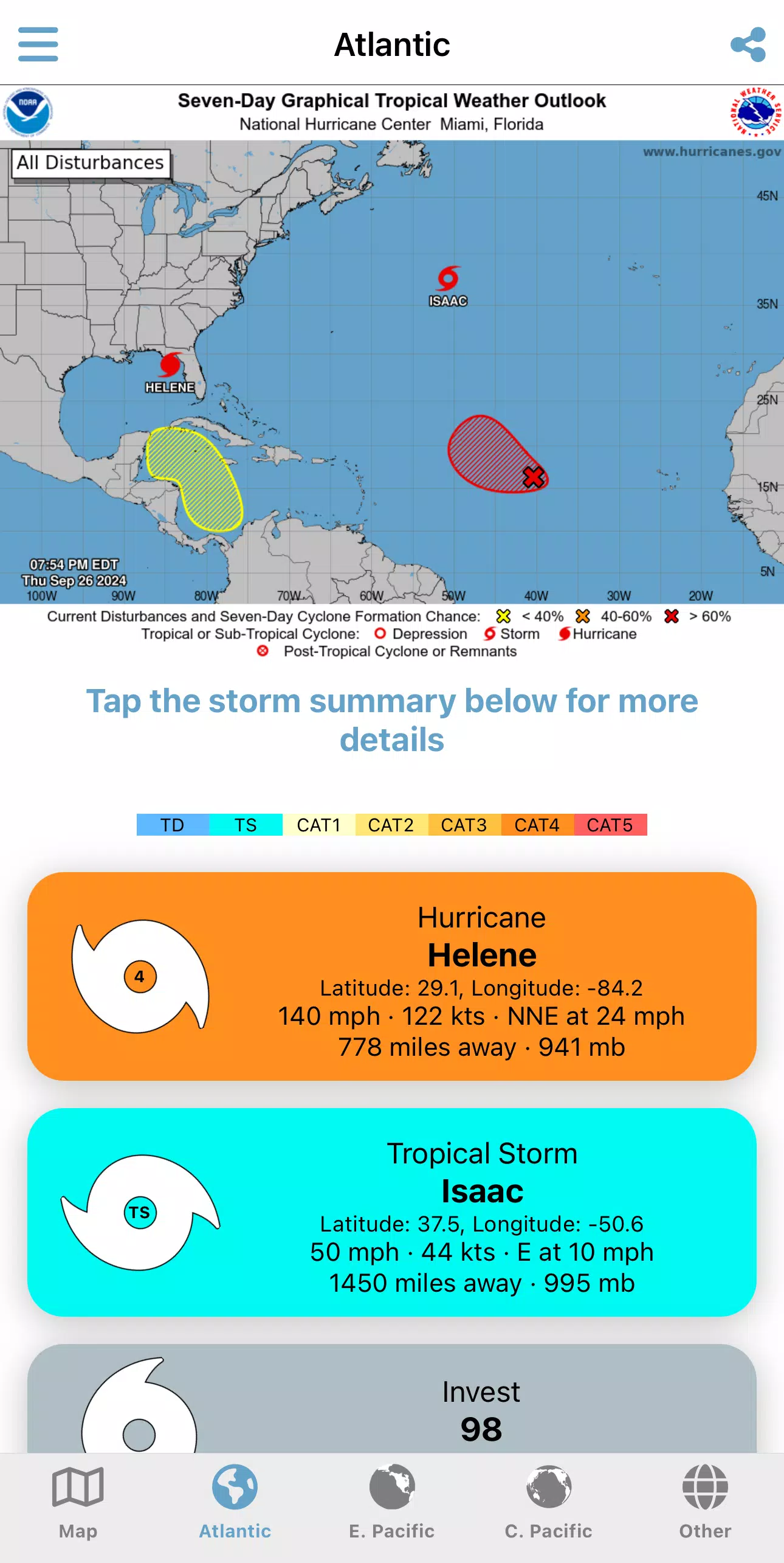 Tropical Hurricane Tracker應用截圖第1張