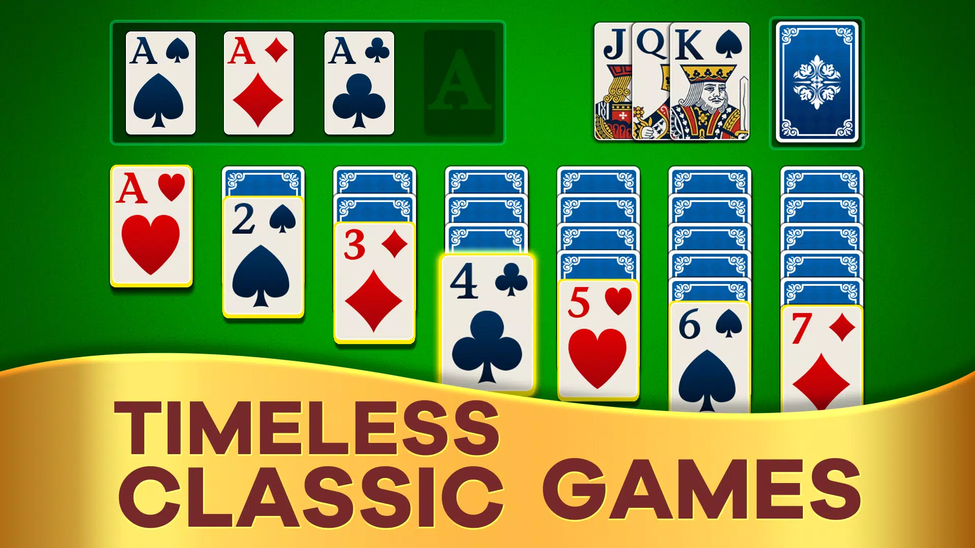 Classic Klondike Solitaire ภาพหน้าจอ 1