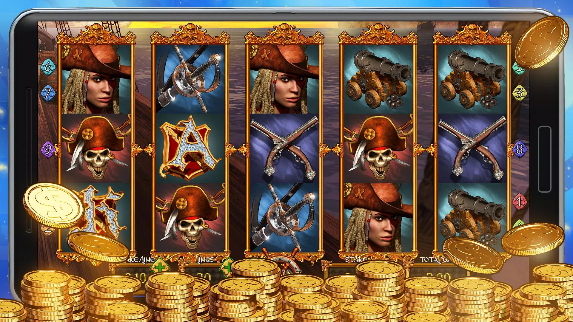 Pirate Slots: VR Slot Machine Screenshot 1