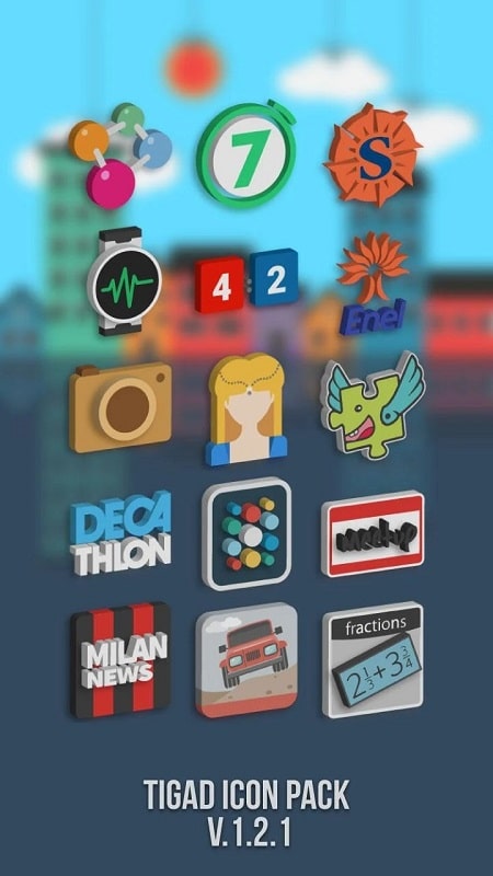 Tigad Pro Icon Pack Tangkapan skrin 1