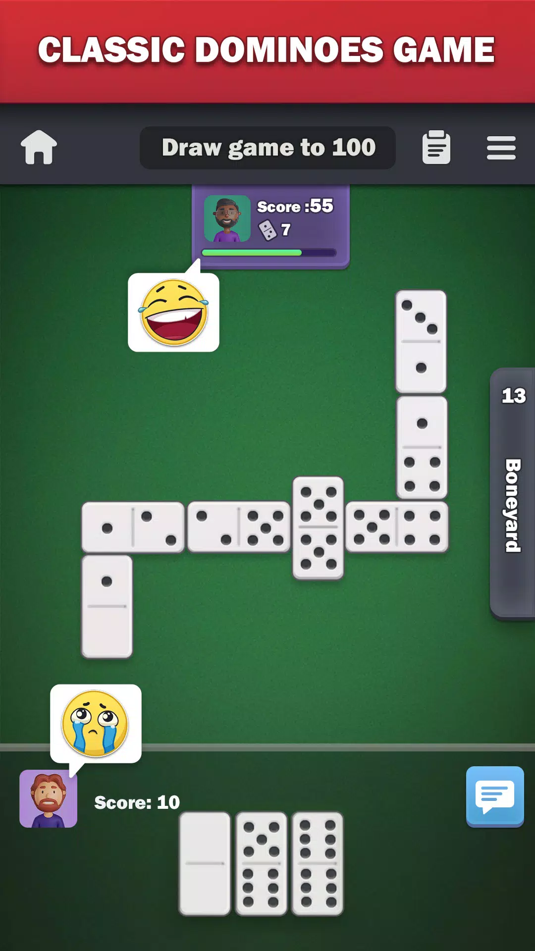 Dominoes online - play Domino! Ảnh chụp màn hình 1