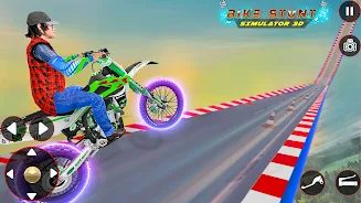 Bike Stunt 3D Simulator Games Schermafbeelding 4