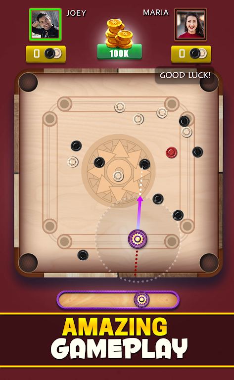 Carrom Master: Board Disc Pool Capture d'écran 1