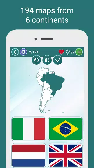 Geography Quiz - World Flags 스크린샷 2