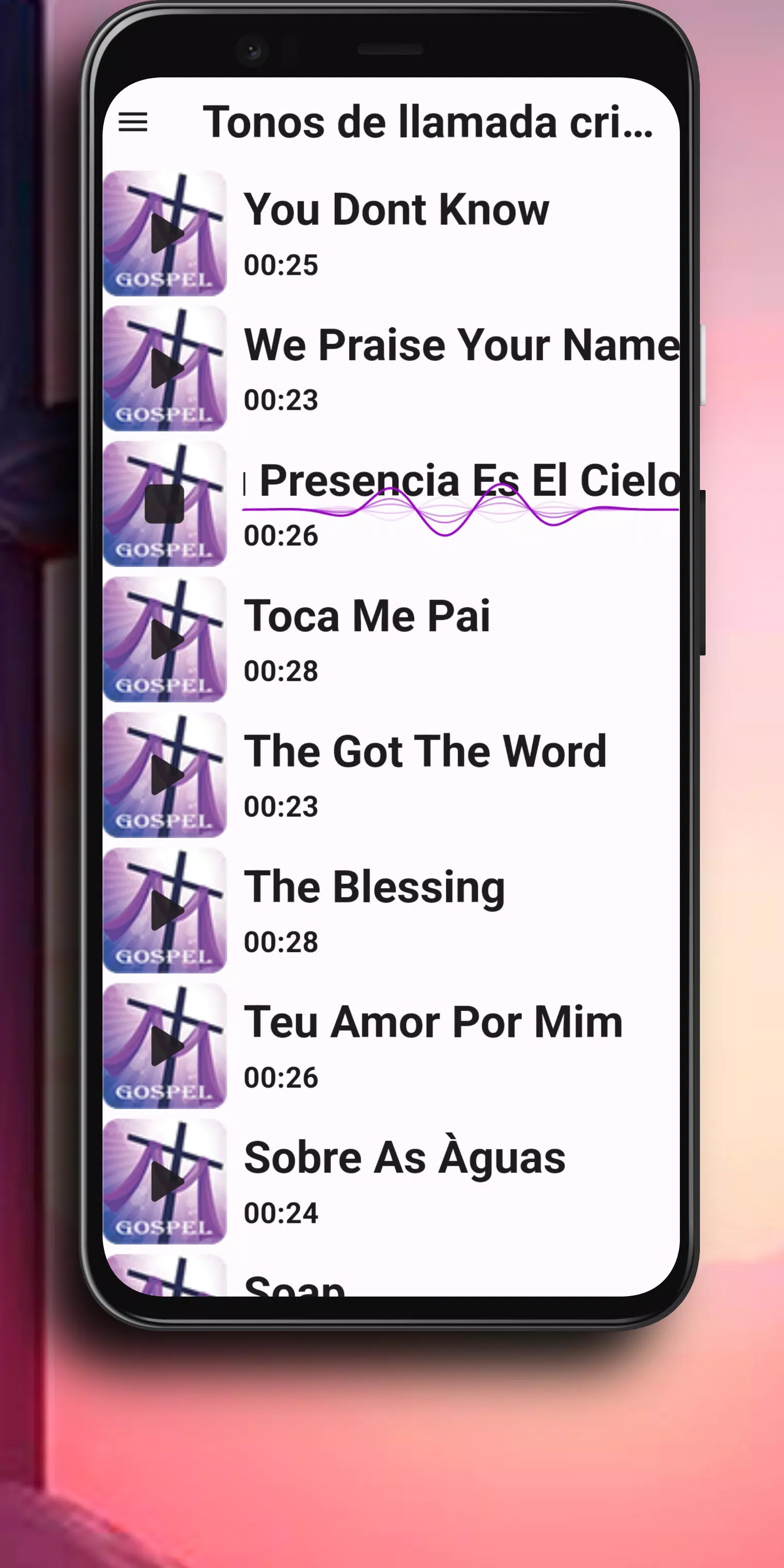 Gospel Ringtones Songs應用截圖第3張