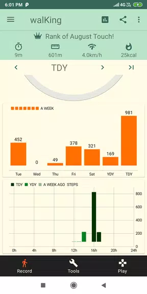 Smart Pedometer: walKing スクリーンショット 3