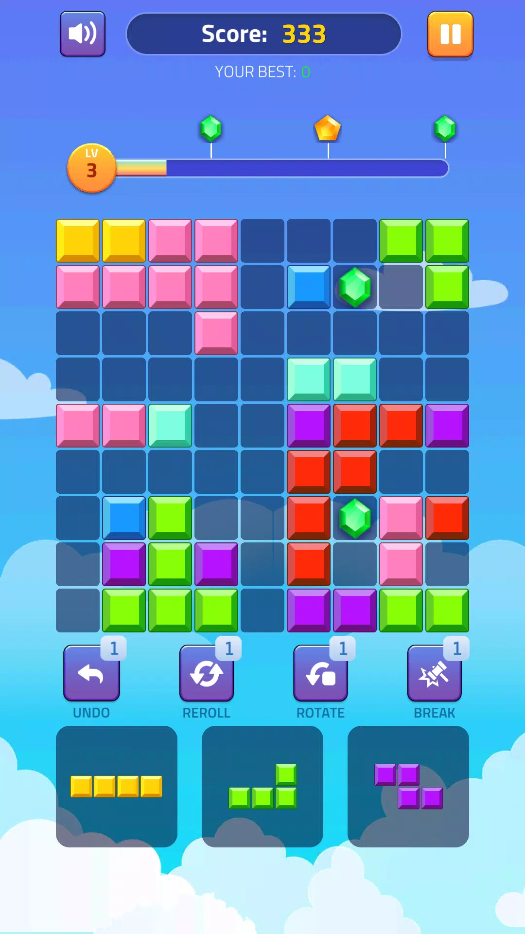 Block Puzzle - Gems Adventure Capture d'écran 2