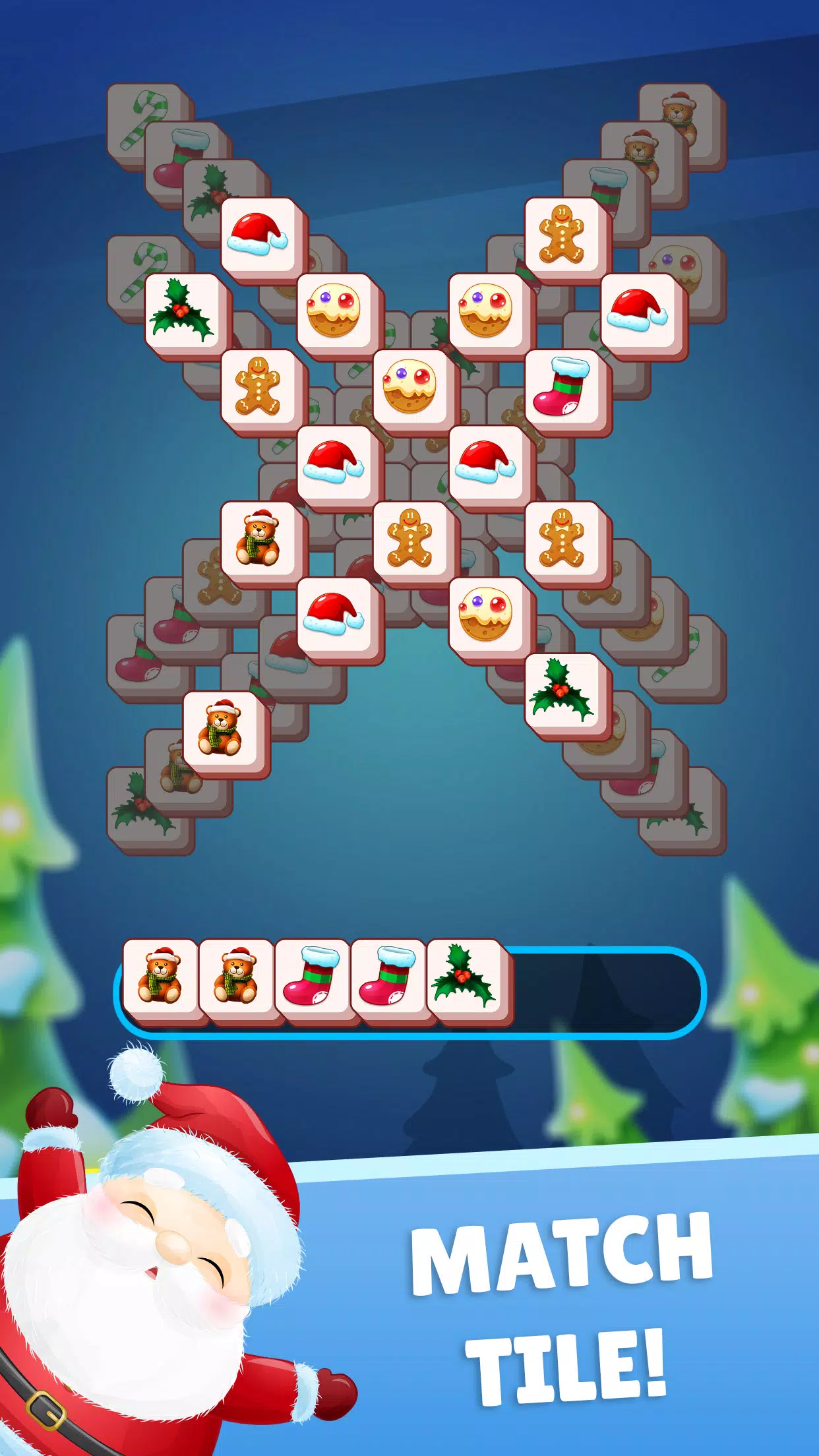 Christmas Mahjong ภาพหน้าจอ 1