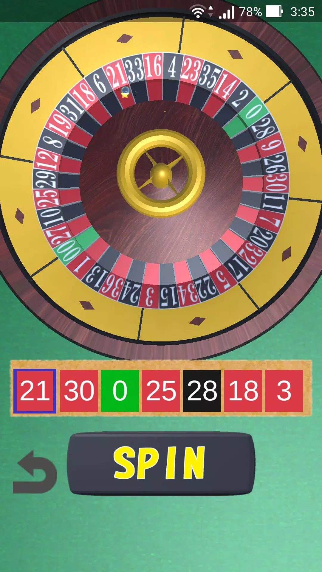 Roulette Wheel Ekran Görüntüsü 2