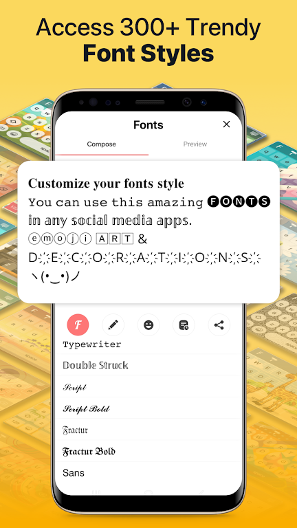 Fonts app keyboard & Changer Tangkapan skrin 2