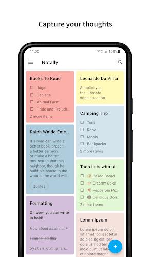 Notally - Minimalist Notes Zrzut ekranu 1