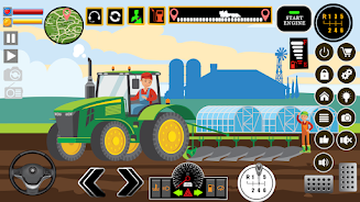 Farm Tractors Dinosaurs Games Schermafbeelding 2