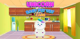 Unicorn Baby Pet Vet Care Game Capture d'écran 2