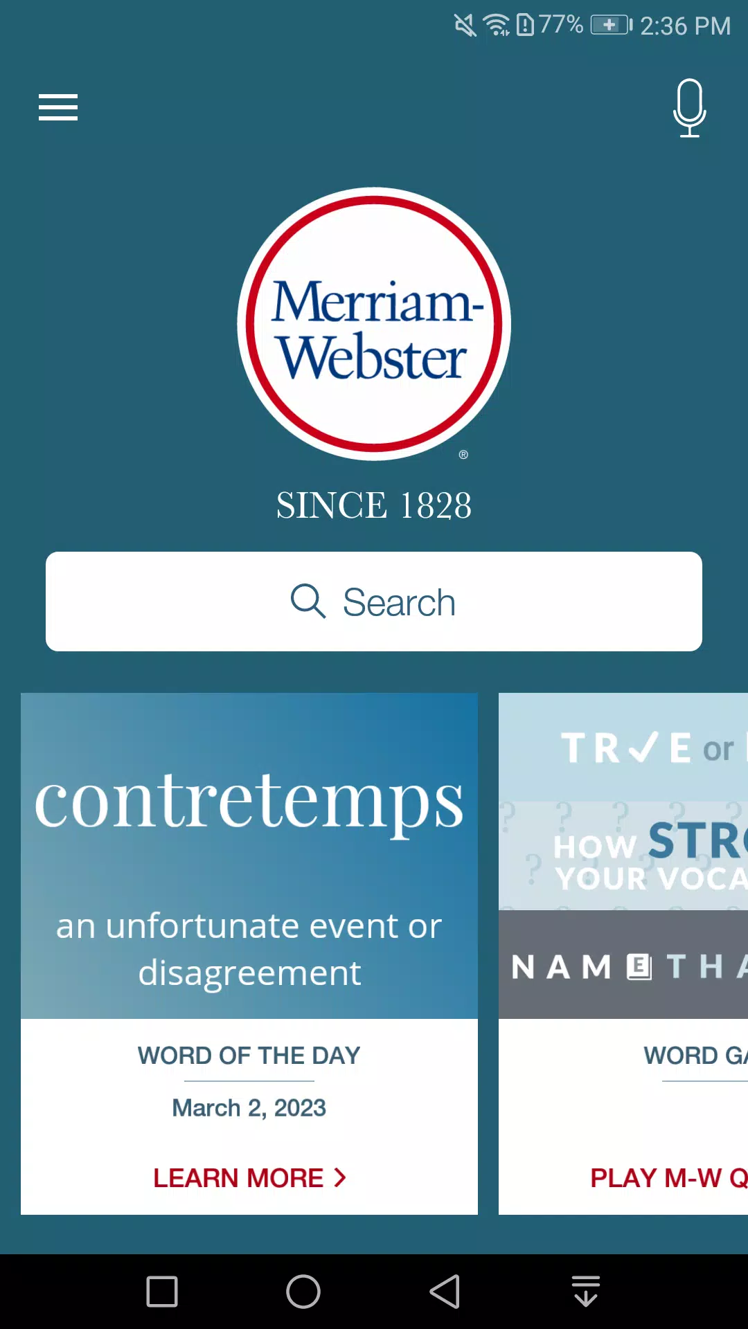 Dictionary - Merriam-Webster ภาพหน้าจอ 1