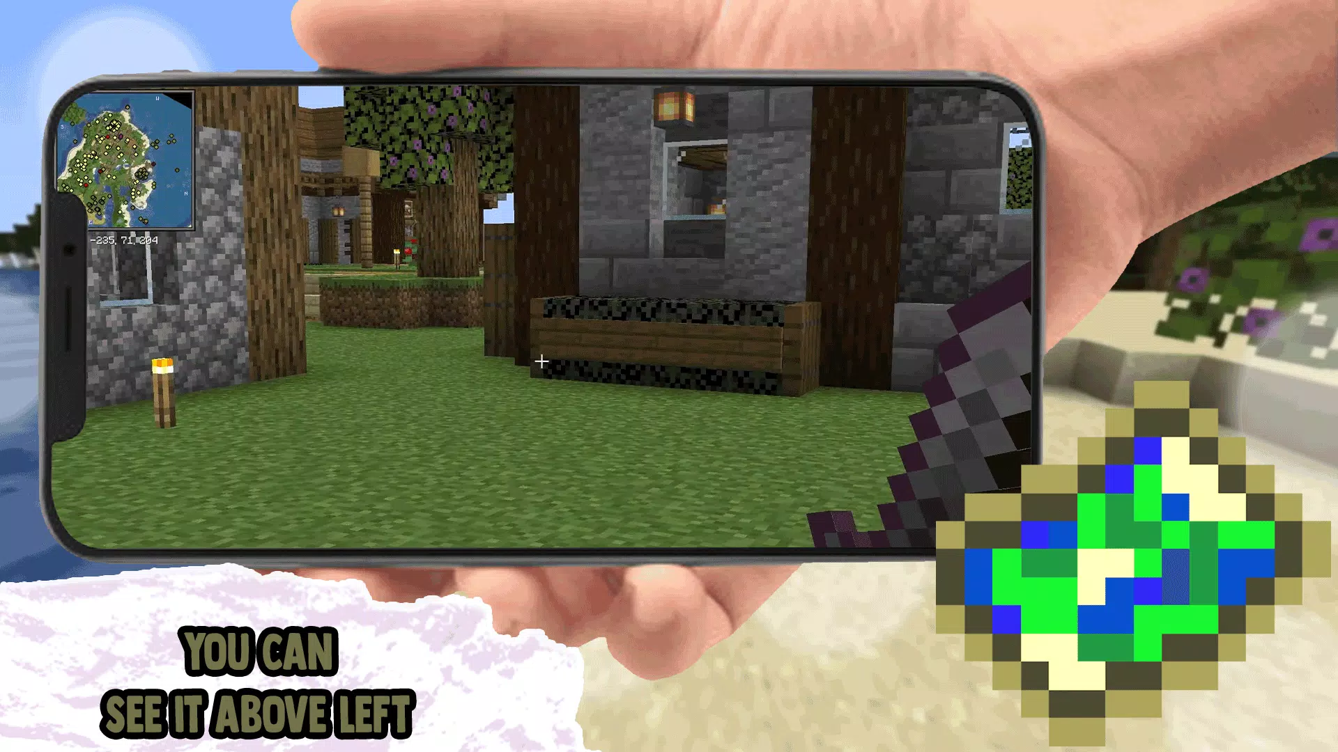 Minimap Mod Addons for MCPE Schermafbeelding 1