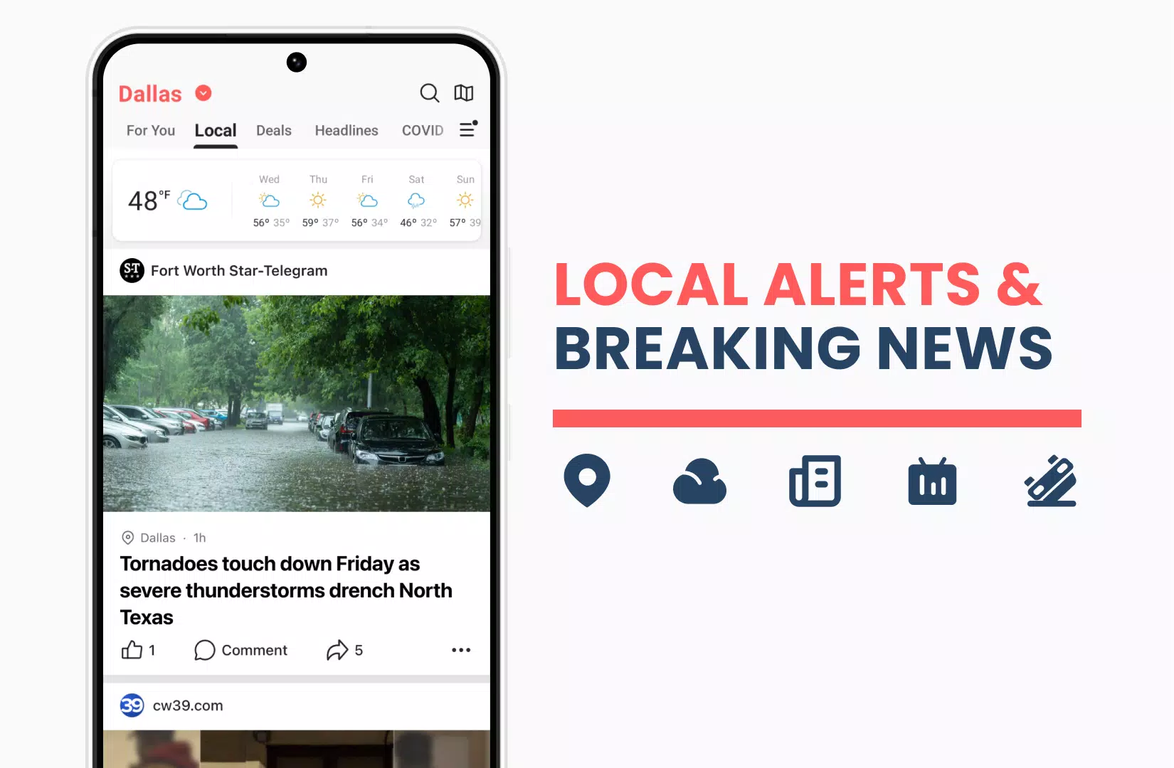 NewsBreak ဖန်သားပြင်ဓာတ်ပုံ 1