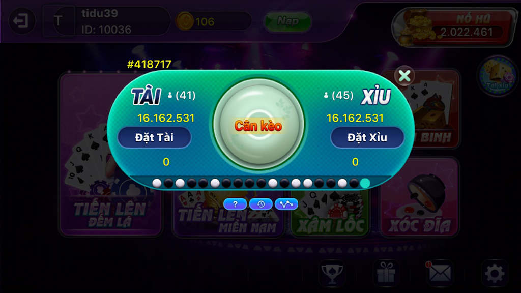 GAME BAI DOI THUONG - DANH BAI XANH CHIN Screenshot 1