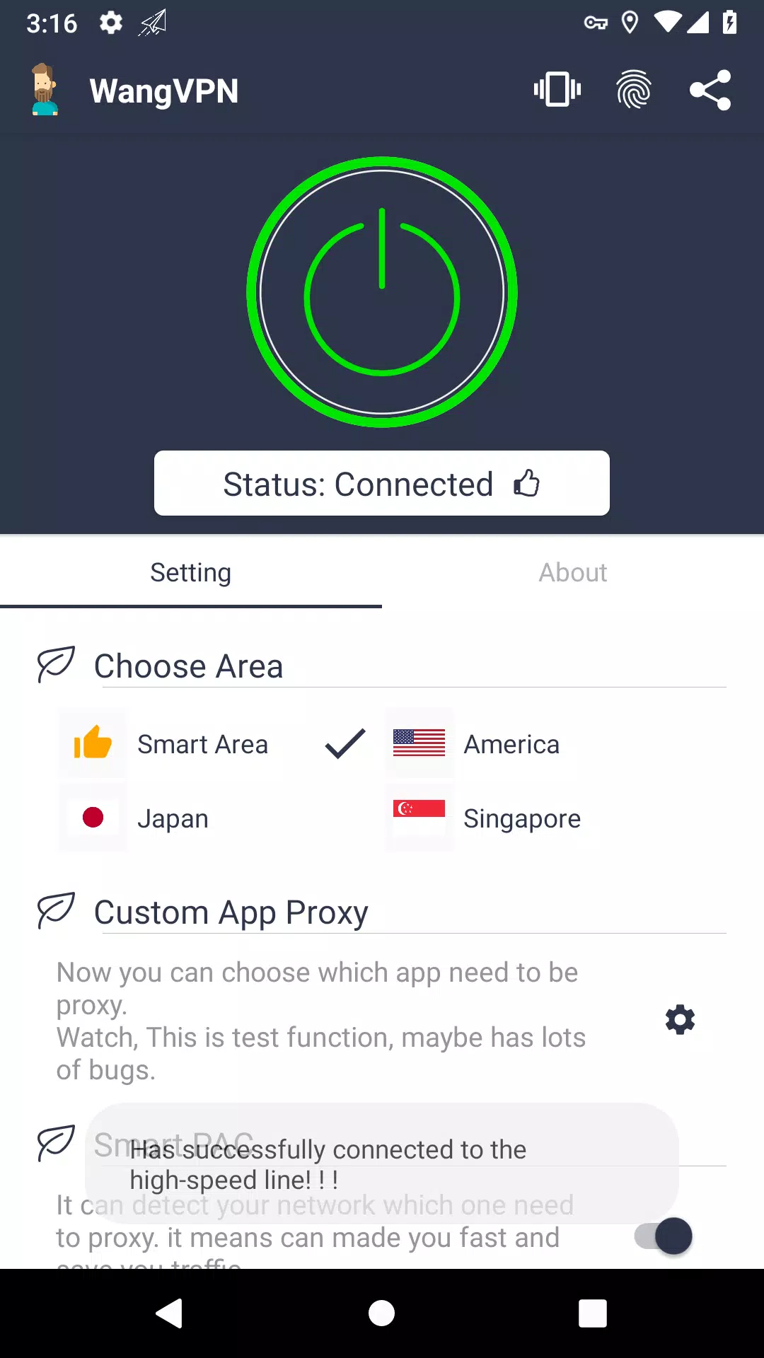 Wang VPN - Fast Secure VPN Ảnh chụp màn hình 2