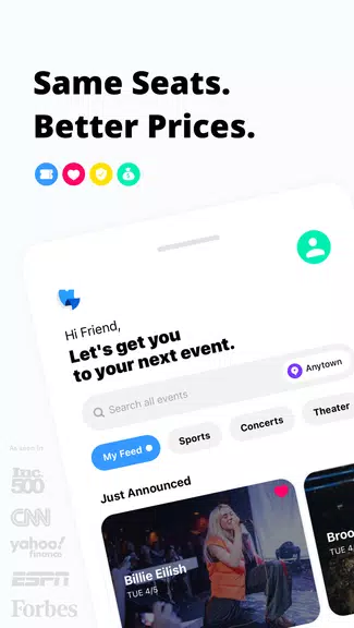 TickPick: Boletos para Eventos Captura de pantalla 1