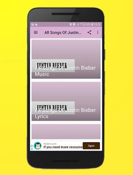 All Songs Of Justin Bieber Offline應用截圖第3張