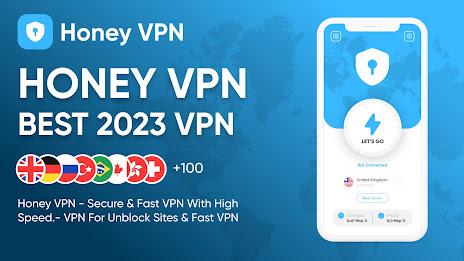 Honey VPN - Fast & Secure Tangkapan skrin 1