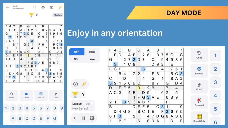 16x16 Giant Classic Sudoku Screenshot 1