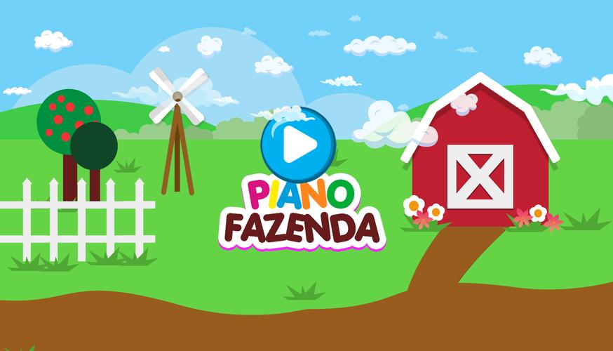 Infant piano with farm animals 스크린샷 1