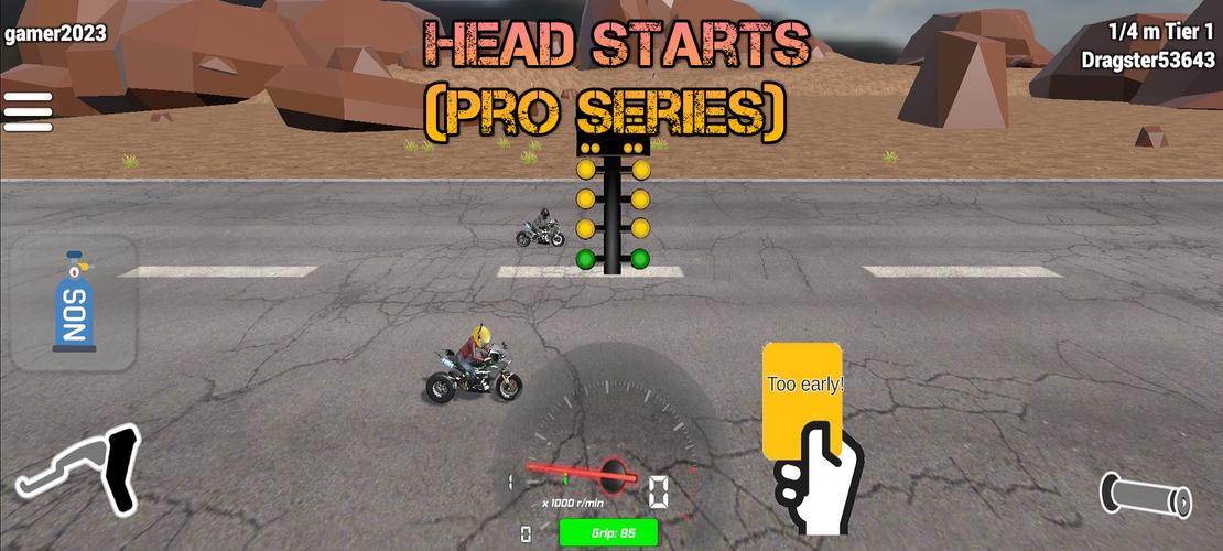Drag Bikes 3 Captura de pantalla 1