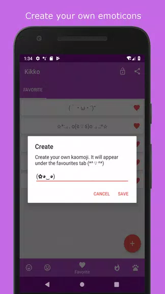 Kikko - Japanese Emoticons Kao Tangkapan skrin 2