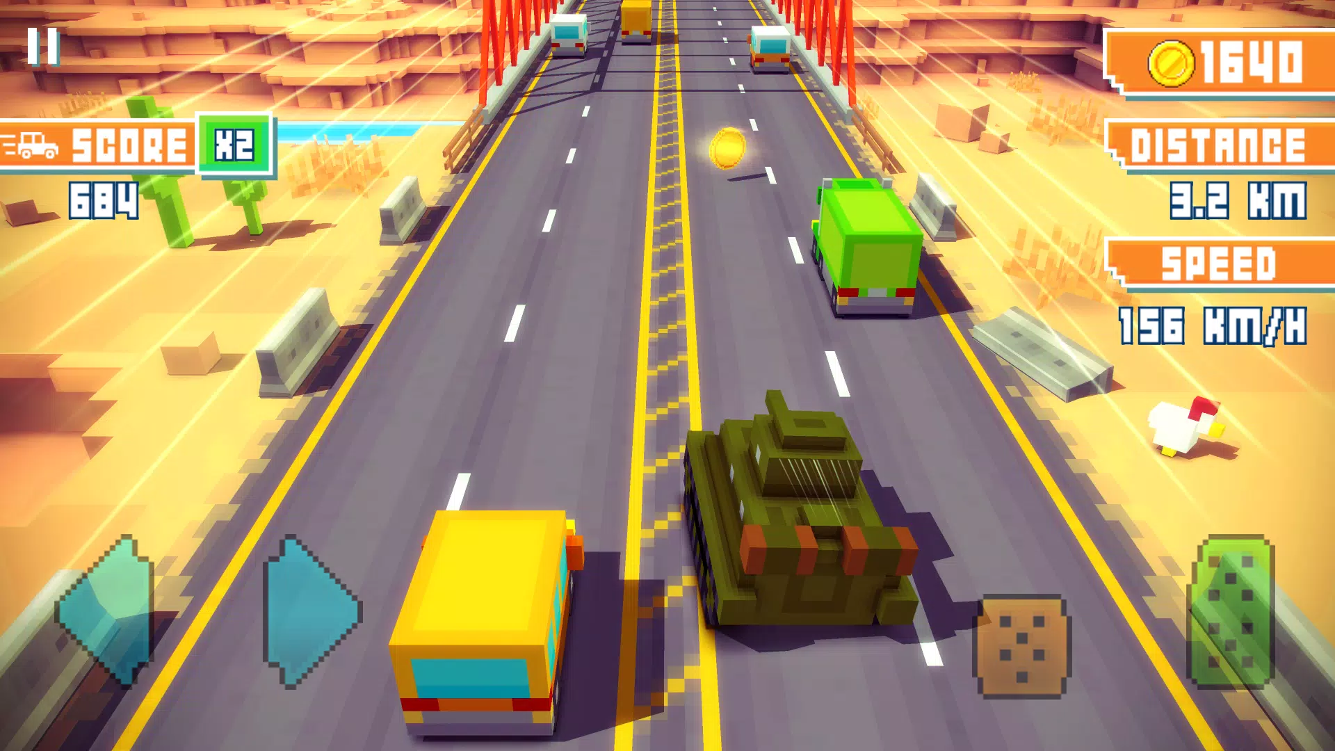 Blocky Highway Screenshot 1