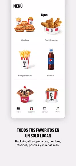 KFC APP - Ec, Co, Cl, Ar y Ve Schermafbeelding 4