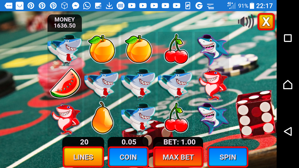 shark fruit casino slots machines Zrzut ekranu 3