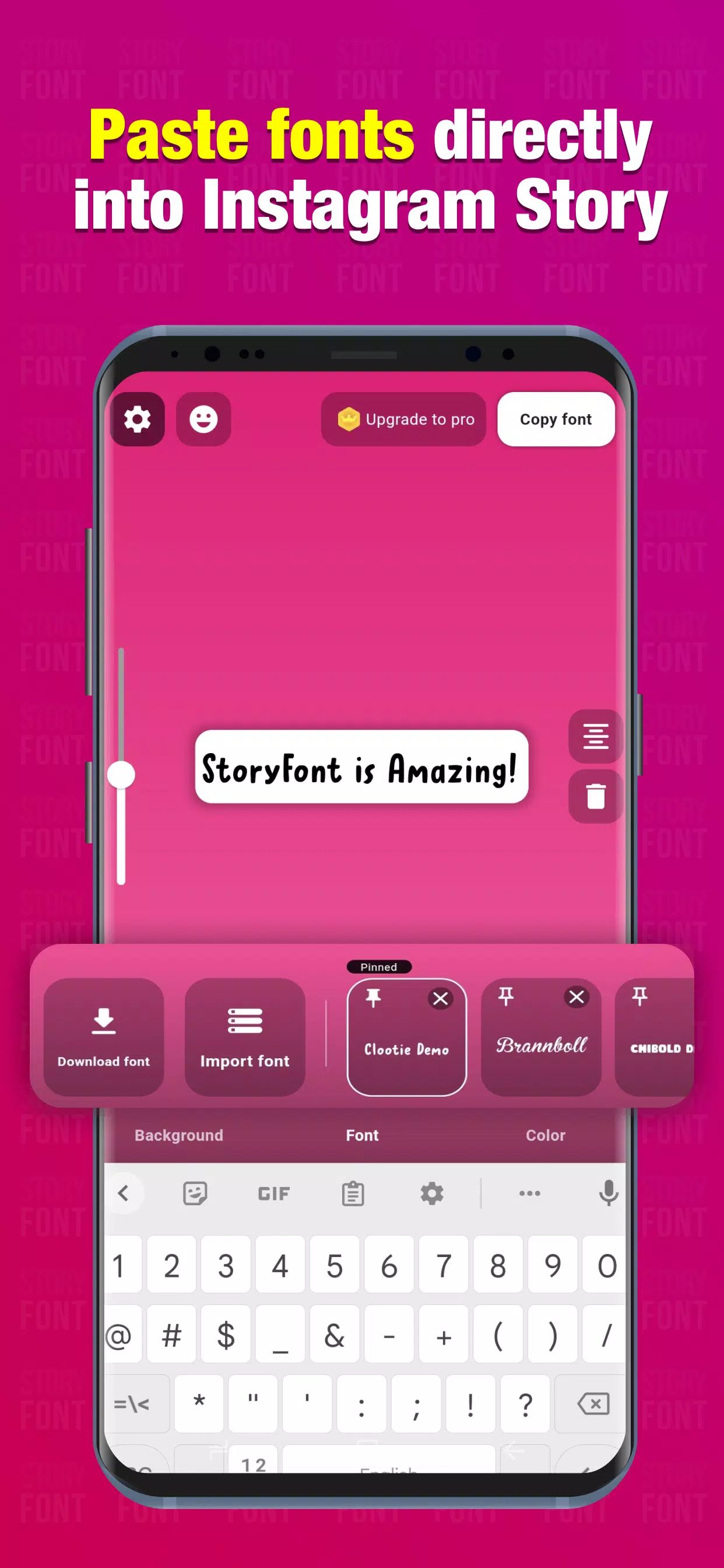 StoryFont for Instagram Story স্ক্রিনশট 3