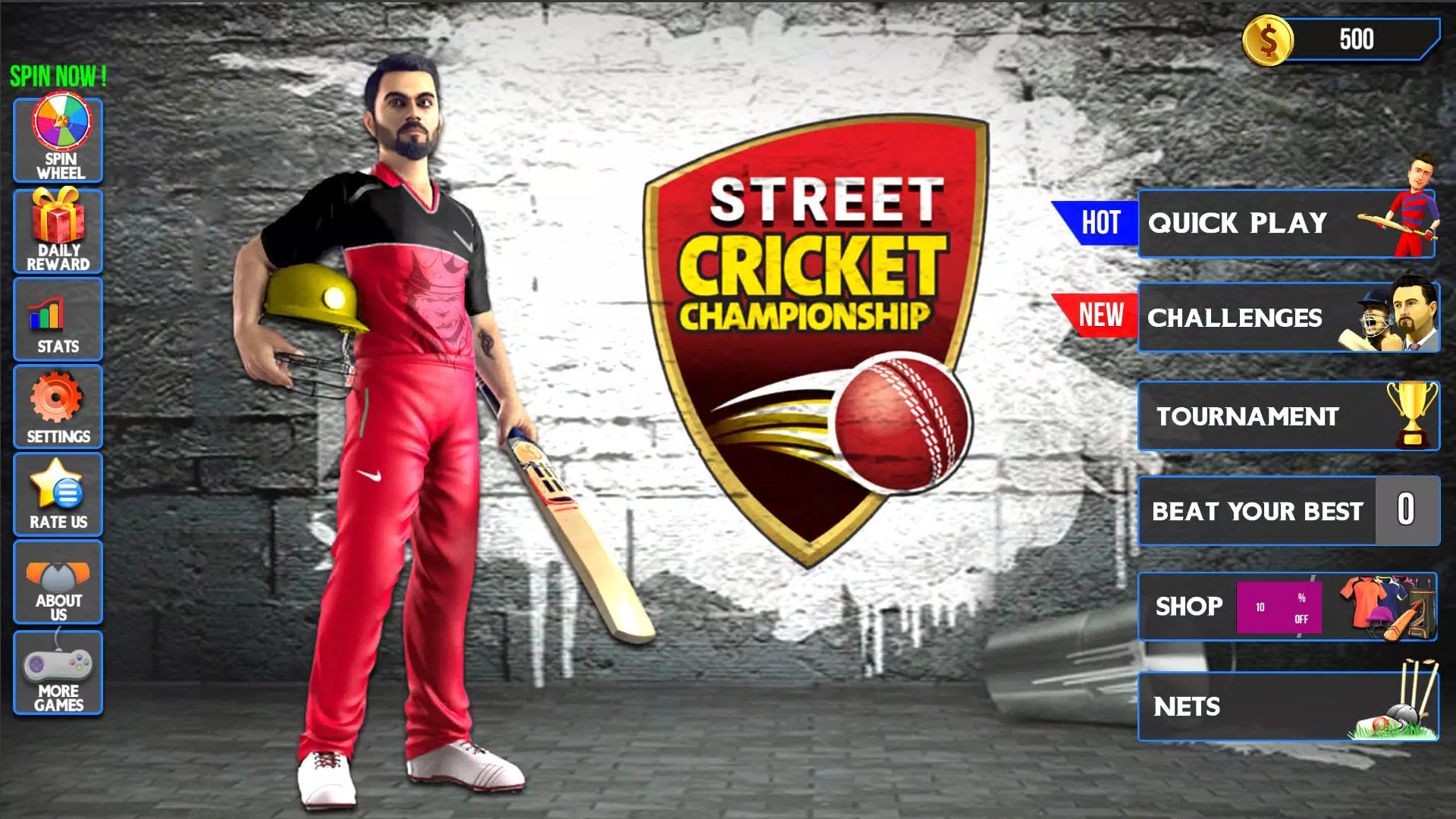 Street Criket-T20 Cricket Game Tangkapan skrin 1