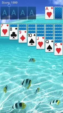 Solitaire: Ocean Blue स्क्रीनशॉट 1