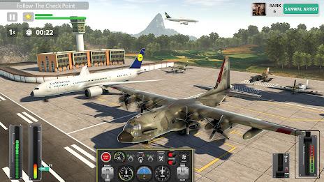 Fly Airplane flight simulator Скриншот 1